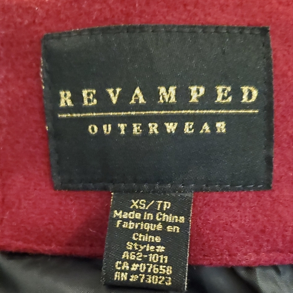 ReVamped Red Over Coat - Picture 6 of 6